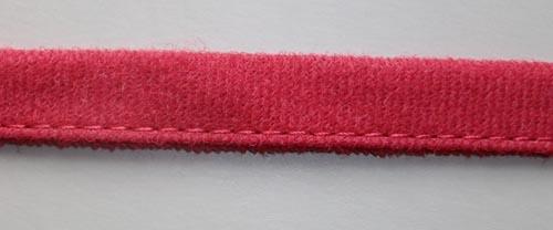 Bügelband Farbrichtung  ruhig rot einseitig 10mm   