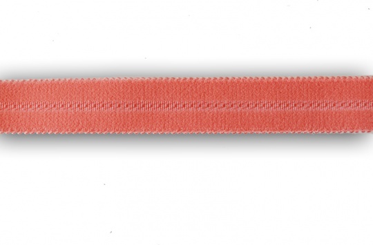 Trägerband Farbrichtung korallenrot kleine Bögen Muster 19-20mm 