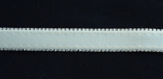 Trägerband  Farbrichtung aquablau hell 14-18mm Pikotkanten 