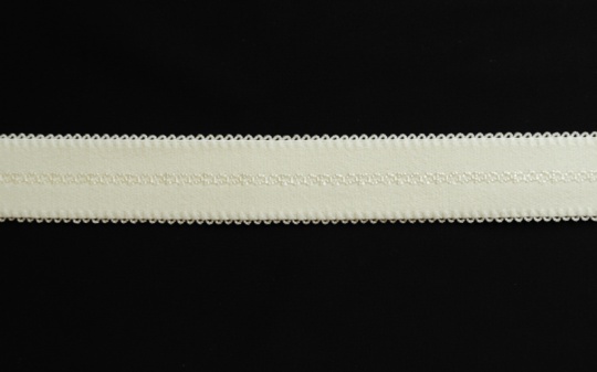 Trägerband   Farbrichtung creme 22-24mm Muster Schlaufen 