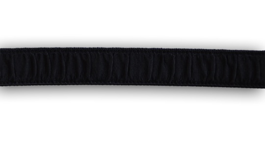 Trägerband  schwarz gerafft  12mm 