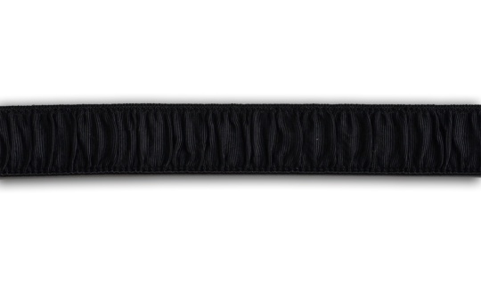 Trägerband  schwarz gerafft  14mm 