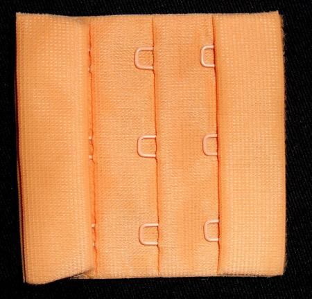Verschluss  Farbrichtung  orange zart  55mm gepackt als Kurzwarenpaket BH XL