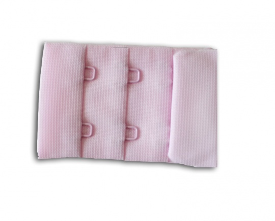 Verschluss  Farbrichtung rosa kalt 38mm gepackt als Stück