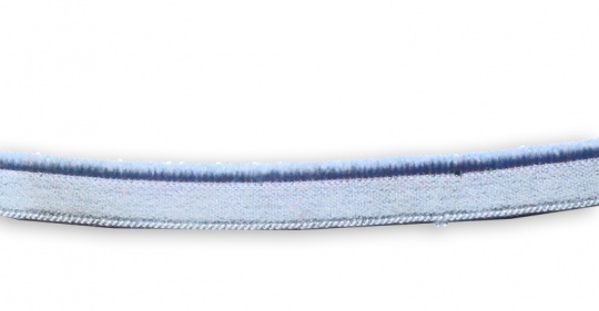 Zierlitze Farbrichtung   rötlich hellblau Glanzkante 8 mm 