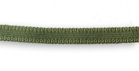Zierlitze Farbrichtung "olivgrün" beidseitige Bogenkante 10mm 