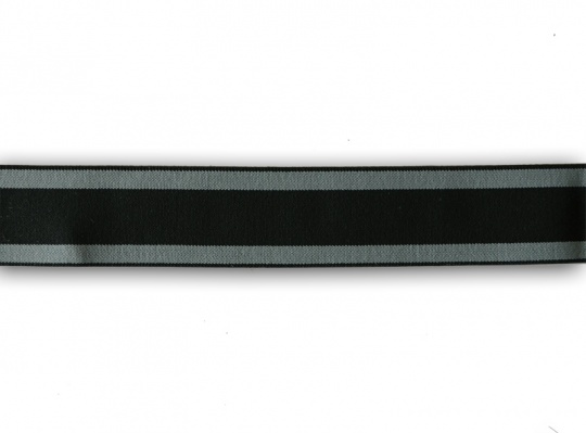 Bundgummi schwarz Farbrichtung schiefergrau 33 mm 