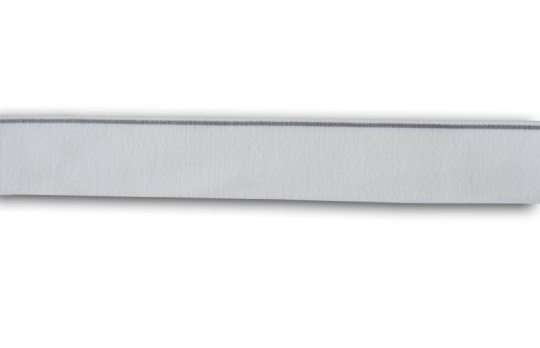 Bundgummi   Farbrichtung "grau" /weiß 30 mm 