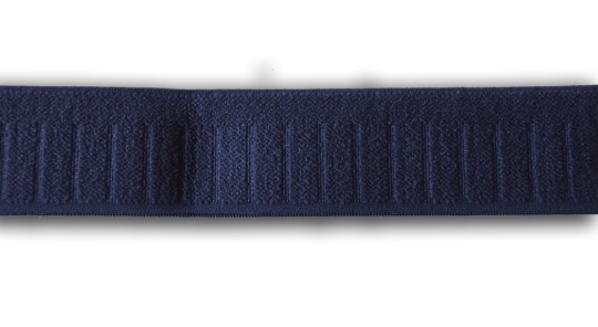 Bundgummi Farbrichtung nachtblau mit Einfasskante 30mm 