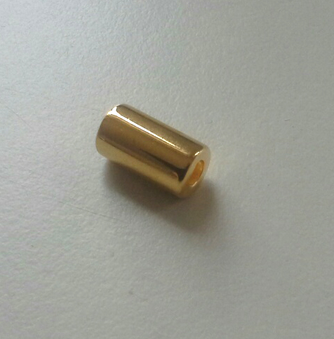 Badeaccessoire Hohlzylinder gold 15 mm x 8 mm  