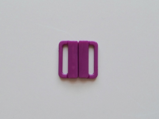 Bikiniverschluss Kunststoff  Farbrichtung pink violett 20mm  