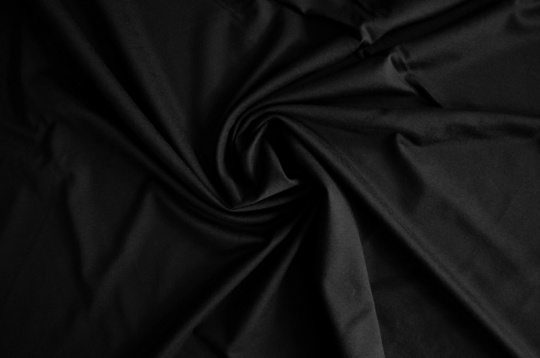Baumwolle schwarz individuell abgeschnitten