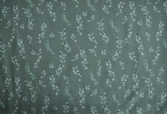 Baumwolle Jersey Digital Eucalyptus Farbrichtung salbeigrün/mintgrün 