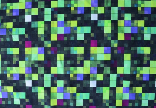 Badeware  Farbrichtung   frischgrün / lila / pink violett Pixel-Muster 