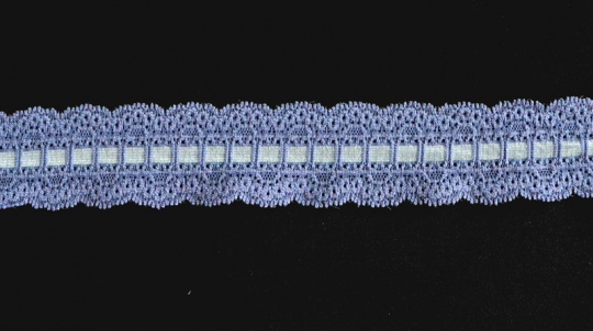 Spitzenband Farbrichtung  taubenblau/silbergrau  35-39mm  elastisch 