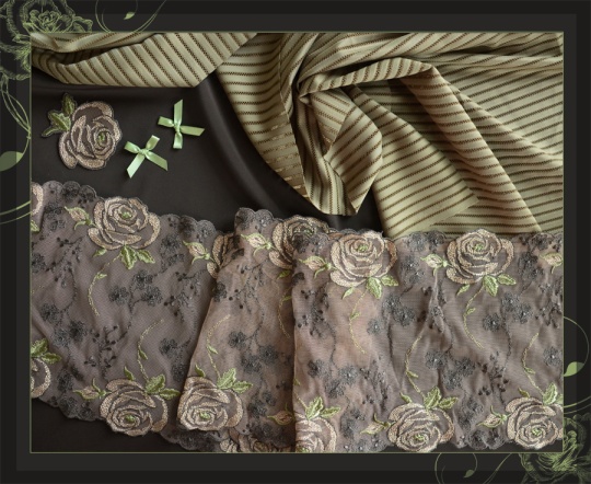Kreativpaket oder Hemdchenpaket "Autumn 2021" Farbrichtung schwarzbraun/olivgrün 