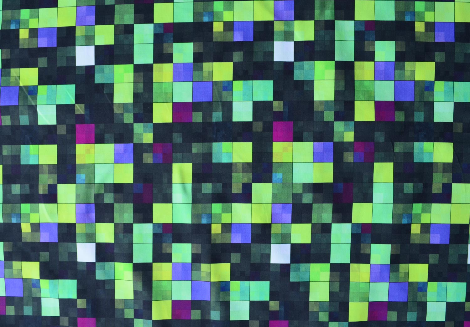 Sewy De Badeware Grun Lila Pixel Muster Naehkurse Schnittmuster Spitzen Stoffe